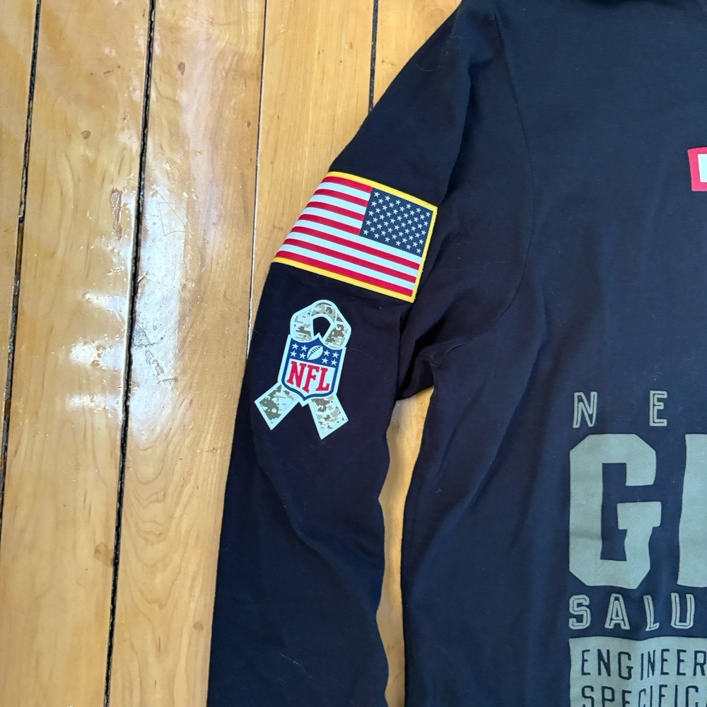 New York Giants Salute To Service Shirt Mens Small Nike On Field NFL Sportswear - Picture 3 of 11